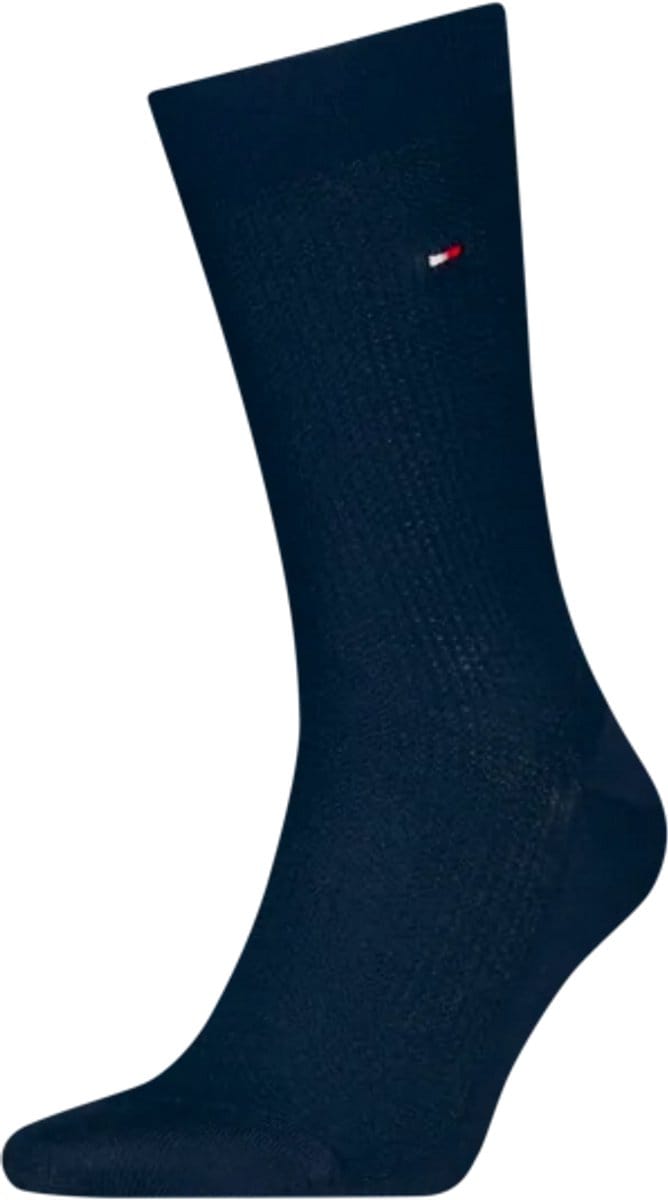 Tommy Hilfiger Herensokken Premium Basket Wool Dark Navy