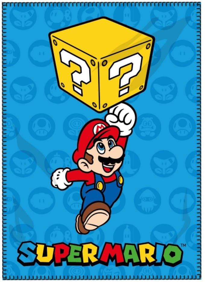 Super Mario - Fleece deken - 100 x 140 cm - Plaid - Mario Bros