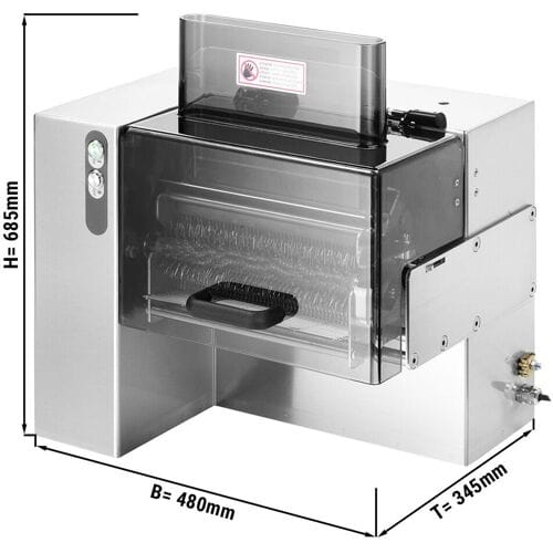 GGM Gastro Elektrischer Fleischmürber - Walzenbreite: 250 mm Zilver