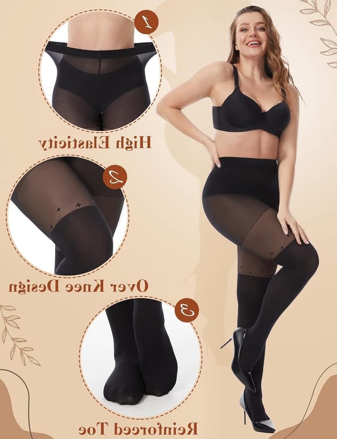 Dames Overknee Panty's, Scheurvaste Strumpfhosen, Hoge Taille, Comfortabele en Modebewuste Legwear