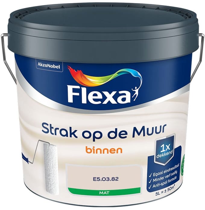 Flexa - Strak Op De Muur Binnen Mat - E5.03.82 - Mengverf - 5 L