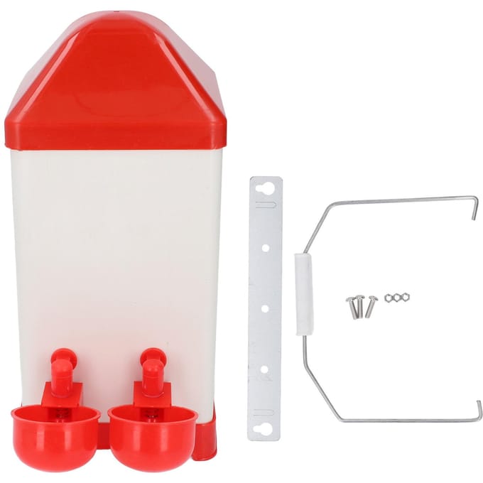 Kippendrinker Plastic Tijd Arbeidsbesparend Schoon Continue Watertoevoer Kippendispenser voor white