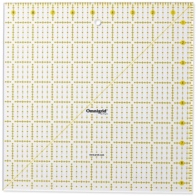 PRYM Universele liniaal 9,5x 9,5inch Omnigrid 611480 - Prym