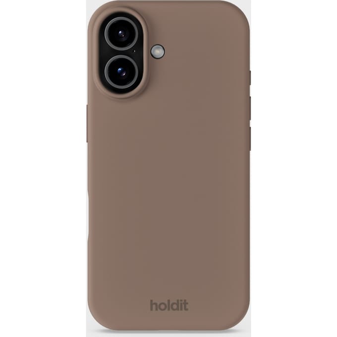 Holdit Silicone Case geschikt voor Apple iPhone 17 - Mocha Brown