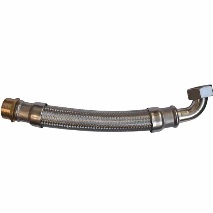 Panzerslang DN25, 1", RVS, DVGW, 500mm