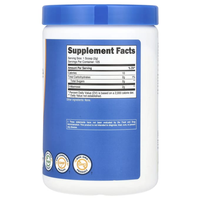 D-Mannose, Ongezoet, 250G(8,9 oz)
