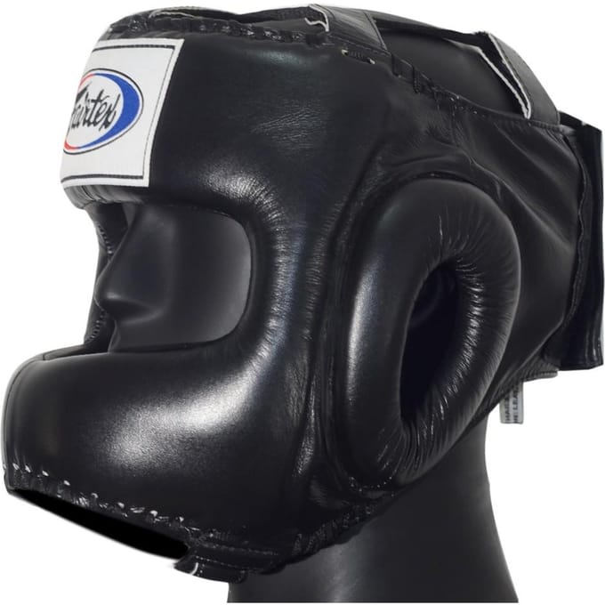 Fairtex HG4 - Boksers Helm - Neusbescherming - Zwart - Maat M