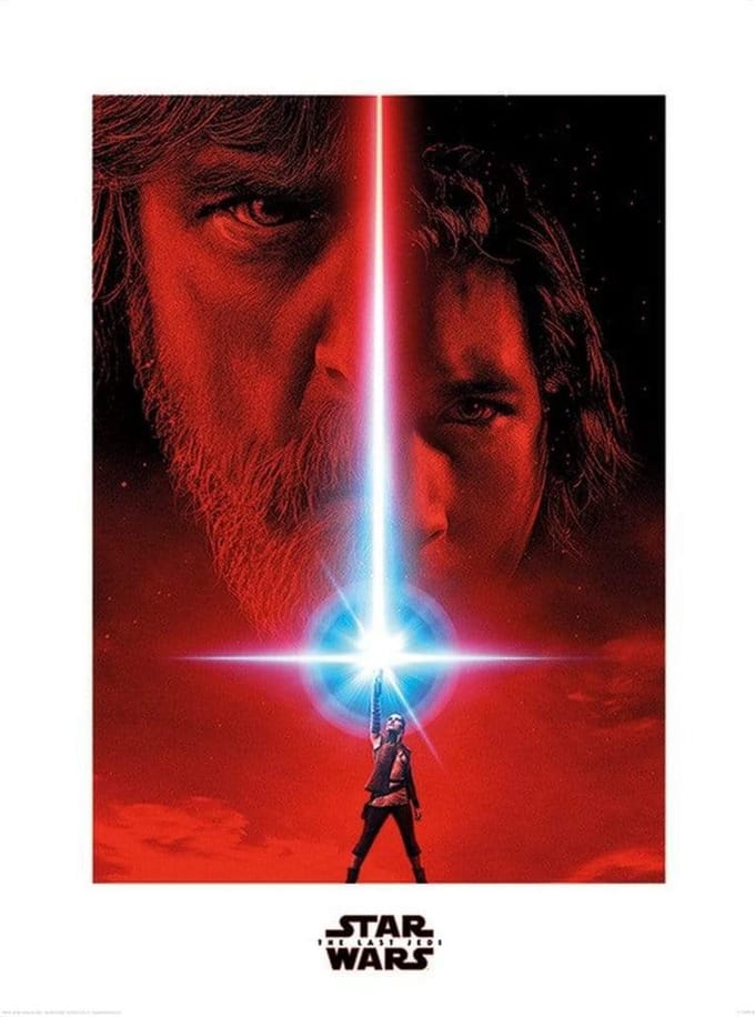 Kunstdruk Star Wars - The Last Jedi Teaser 60x80cm