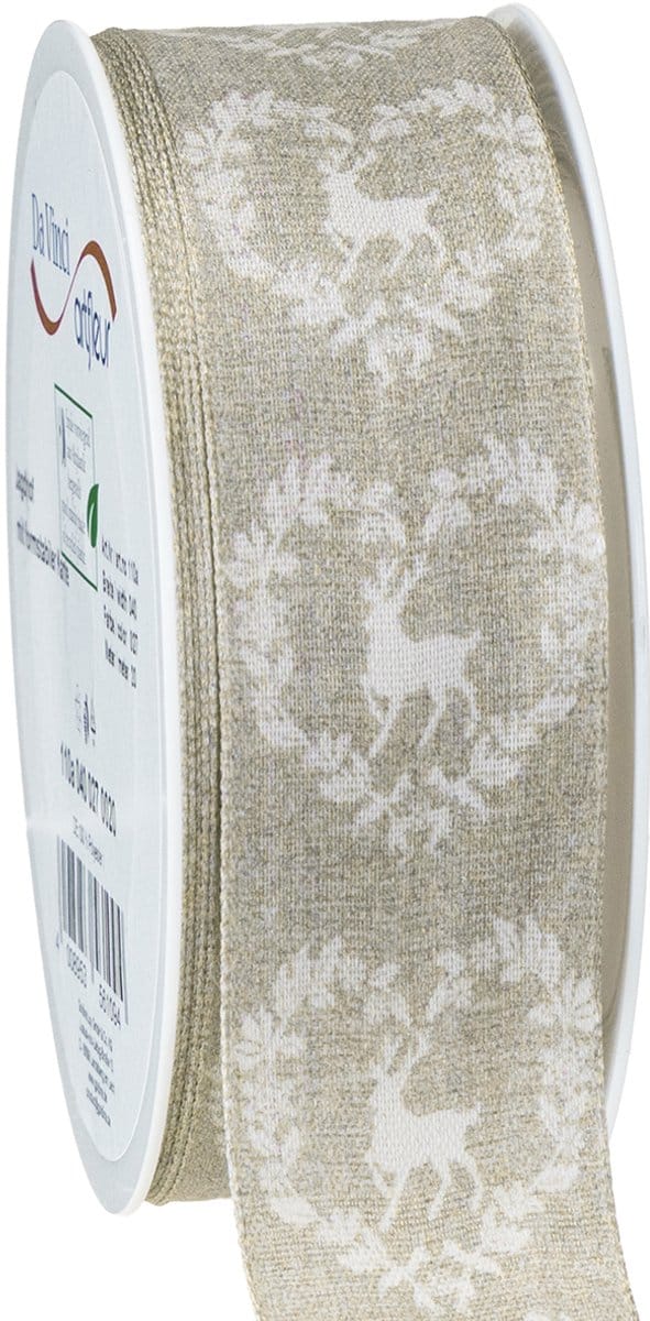 Sierlint naturel hert 40mm 20m