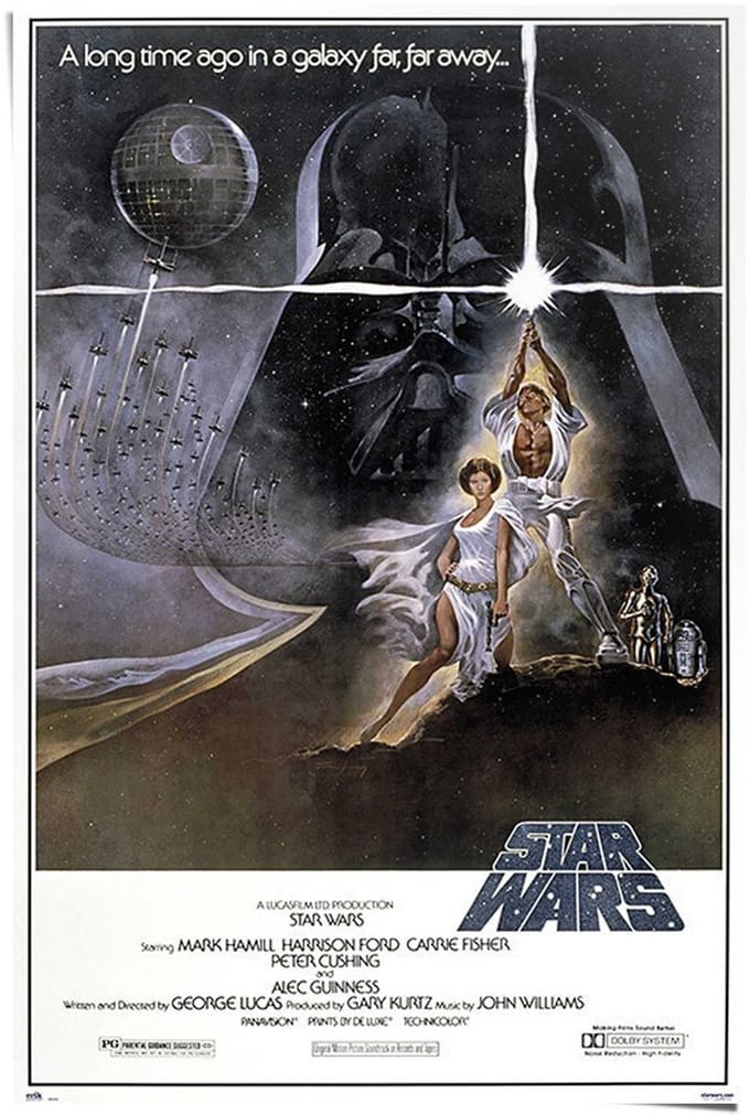 Poster Star Wars - a New Hope - 91,5 x 61 - Papier - REINDERS