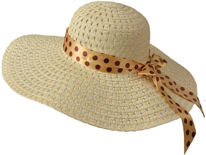 Clayre & Eef Hoed Beige Papierstro