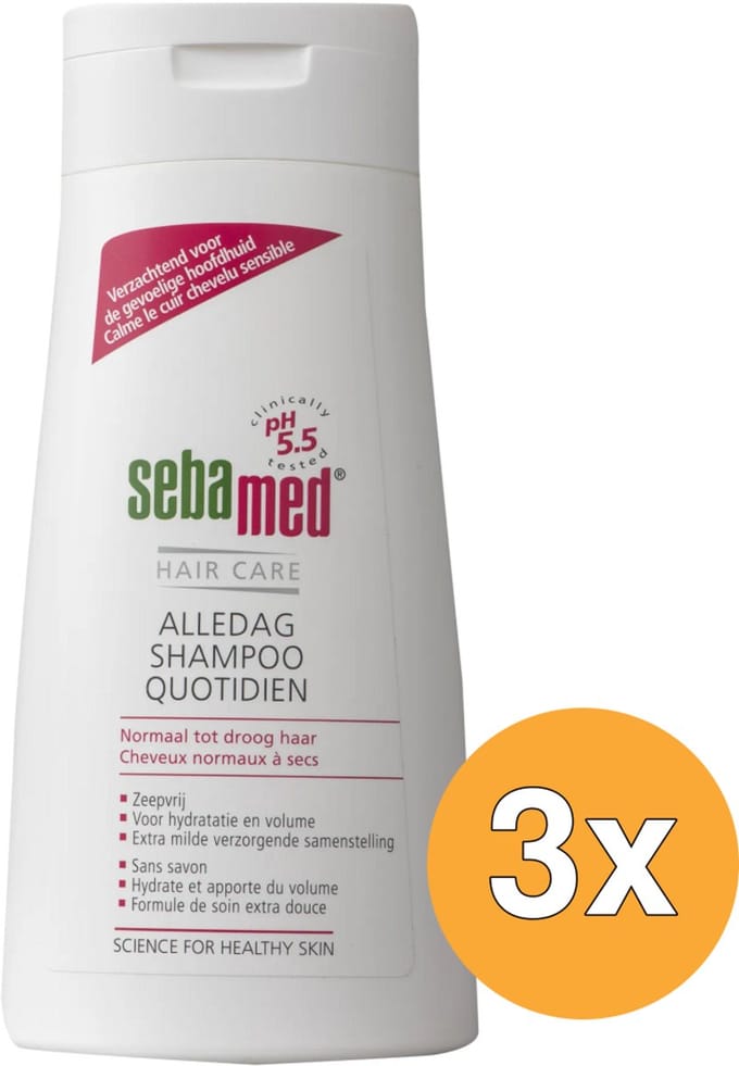 3x Sebamed Iedere dag shampoo (400 ml)
