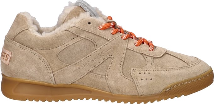 Shabbies Amsterdam April Mina dames sneaker - Beige - Maat 40