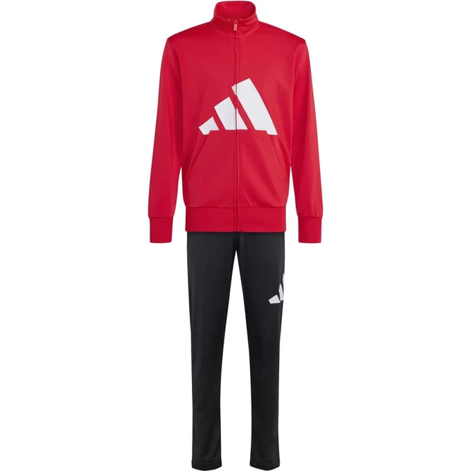 adidas Tricot Large Logo Tracksuit Junior - Rood, Rood 7-8Y