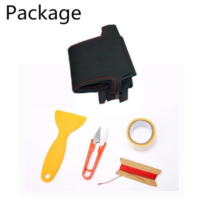Housse de volant de voiture à coudre à la main, pour Toyota RAV4 2013 – 2018 Corolla 2014-2018 gray