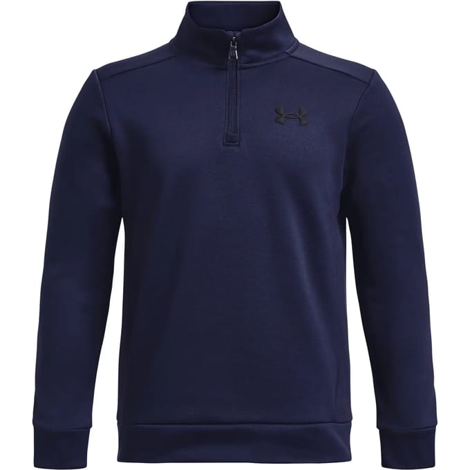UA Armour Fleece 1/4 Zip - Midnight Navy / / Black