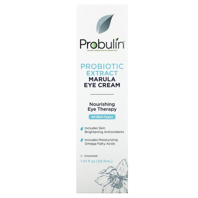Probulin, Probiotic Extract Marula Eye Cream, Unscented, 1.01 fl oz (29.9 ml) white