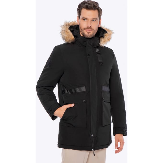 Wittchen Heren Rechtopstaand Geïsoleerd Jack Zwart Polyester