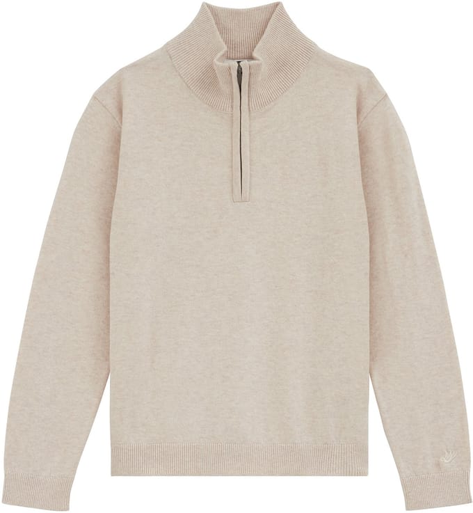 WE Fashion Jongens gebreide trui met quarter-zip
