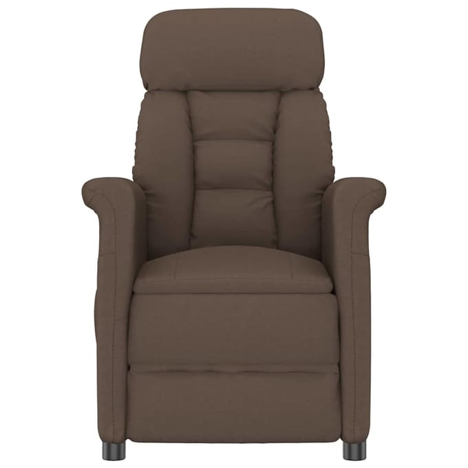 vidaXL Massagestoel Bruin 96.5 x 70.5 x 95 cm Microvezel