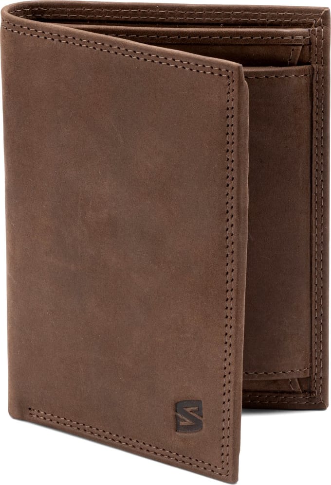 SERASAR Lederen Herenportemonnee [Vintage] - Bruin - Met RFID-Bescherming