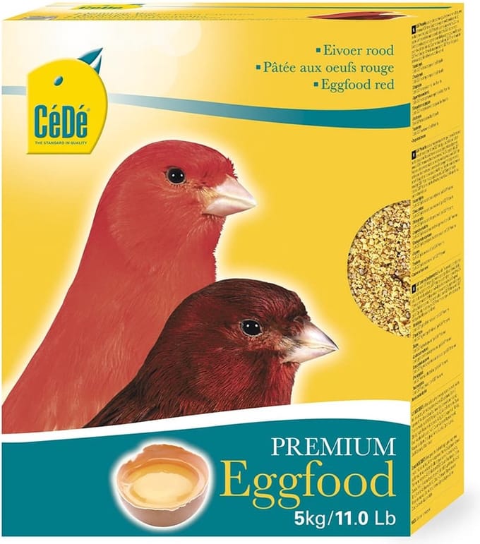 CeDe Eivoer rood 5 kilo - Eivoer voor vogels - Vogelvoer - Cede