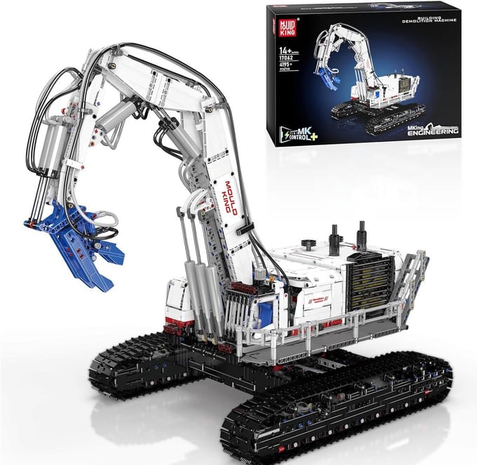 RC Sloopkraan Bouwblokken Set - Techniek Motor Speelgoed (4195 Delen)