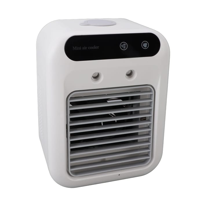 Draagbare airconditioner Professionele efficiënte koeling Langdurige spray 500ml watertank Klein gray