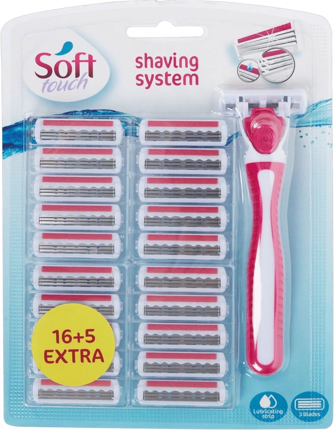 Soft Touch – Scheermes met 20 Navulmesjes | 3-Blade Systeem | Glad & Comfortabel Scheren