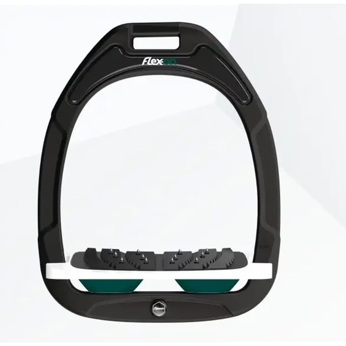 Ultra Grip Inclinatie Stirrup Zwart/Wit/Groen Flex-On Green Composite