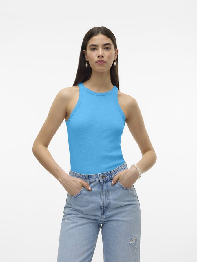 VERO MODA - VMCHLOE SHORT TANK TOP JRS NOOS - Dames - Tank tops