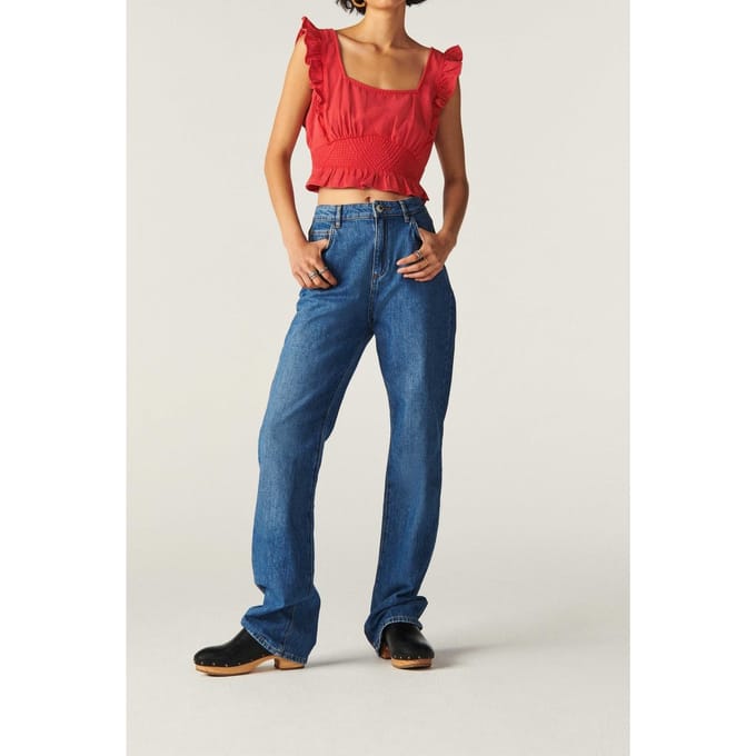 BA&SH Top Yoki Rouge Maat: M | Blouses Outlet | Dames | Rood