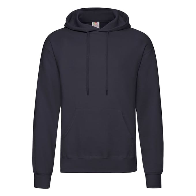 Fruit of the Loom katoenen herenhoodie (Deep Navy)