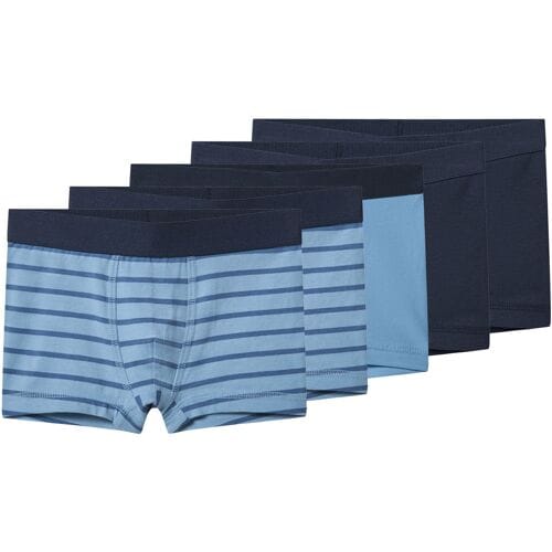 LUPILU Set van 5 kinder boxers (Donkerblauw/blauw, 98/104)