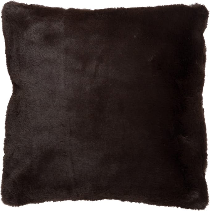 J-Line kussen Cutie - polyester - donkerbruin