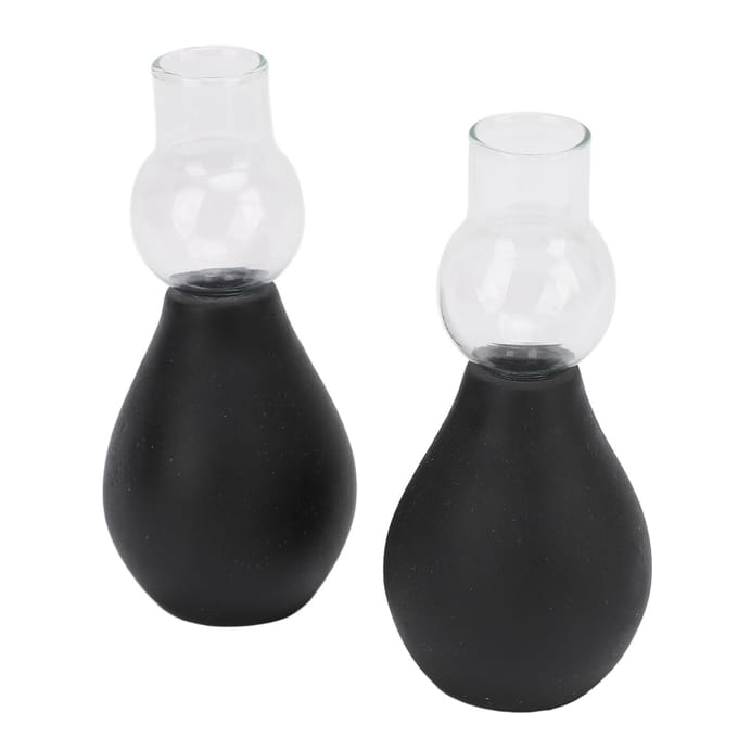 2 Sets Glazen Cupping Tools voor Buste Vacuüm Zuignappen en Bollen voor Borst Extractie en Massage L