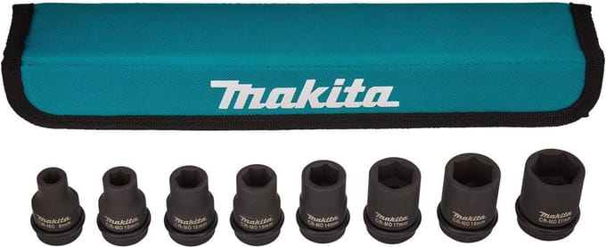Makita E-02989 Krachtdoppenset 8 Delig In Etui