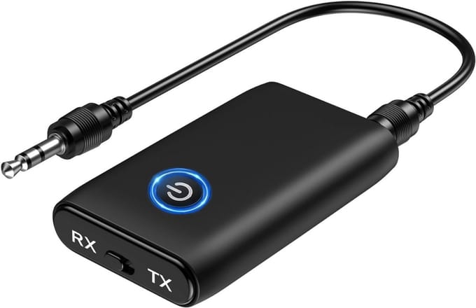 Bluetooth Receiver Aux - Ontvanger - Carkit - Zwart