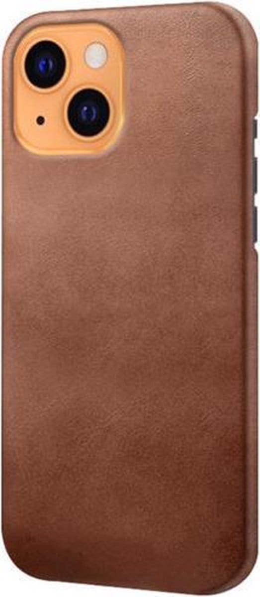 Casecentive Leren Back case - hoesje - cover - iPhone 13 - bruin