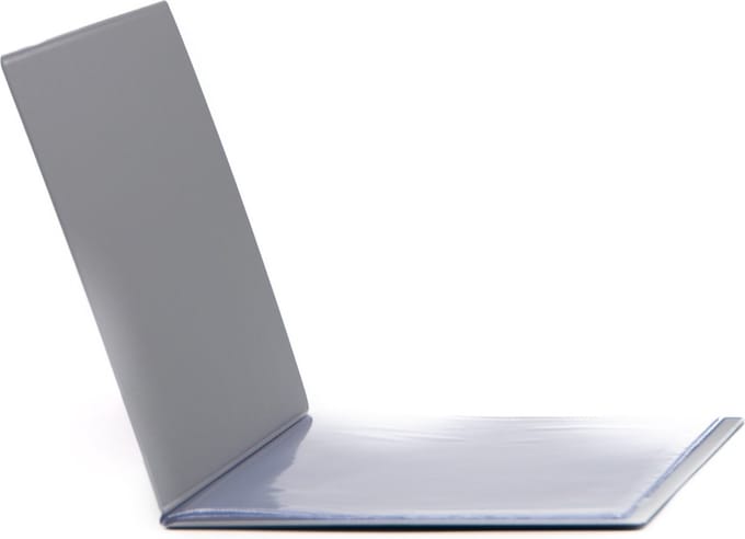 Goodline® - PVC Documentenmap / Aktemap geschikt voor 12 pagina's - type Classic-Zilver