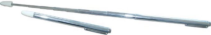 Antennebalpen 14,7 cm - Uittrekbaar Tot 90 cm Met Clip - Verchroomd