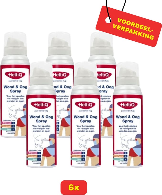 6X Heltiq Wond & Oog Spray - 6x 100ml - Voordeelverpakking!