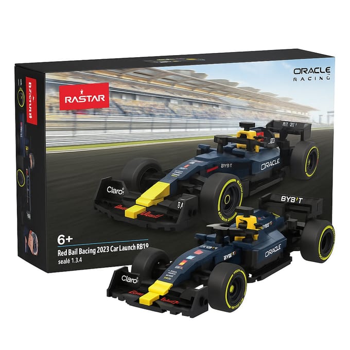 Jamara Constructiespeelgoed - 402812 Oracle Red Bull Racing RB19 - Max Verstappen No. 1 Bouwstenen set - 1:24
