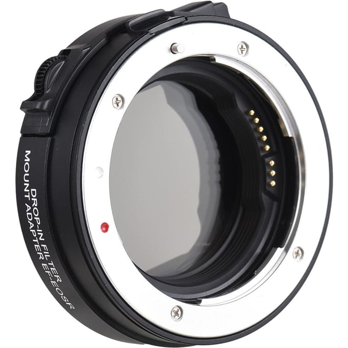 EF-EOSR PRO Lensadapter Autofocus Camera Mount Ring met ND-filter Elektronische Diafragmaregeling zwart