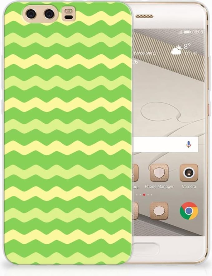 Huawei P10 Plus TPU bumper Waves Green