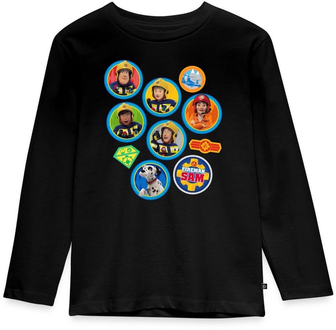 Brandweerman Sam™ Brandweer Team Embleem Ontwerp Premium T-Shirt Kinderen
