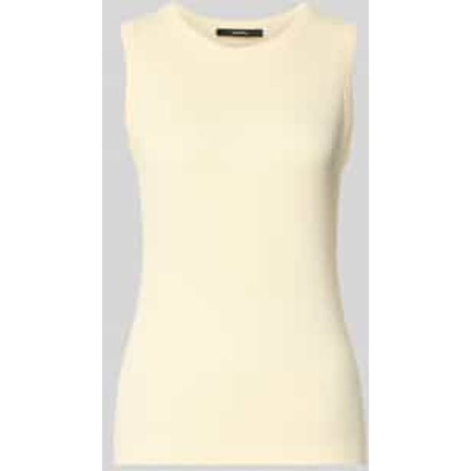 Tanktop met ribstructuur model 'Kleanne'