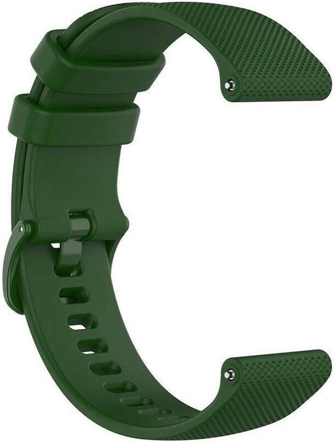 New Age Devi - Legergroene siliconen bandje - geschikt voor Garmin Venu 2S, Vivoactive 3S en Vivoactive 4S