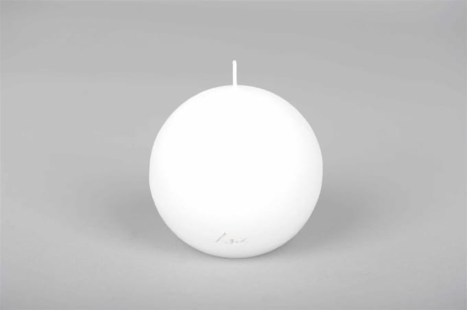 Rasteli Luz Your Senses Kaars- Bolkaars Wit D 10