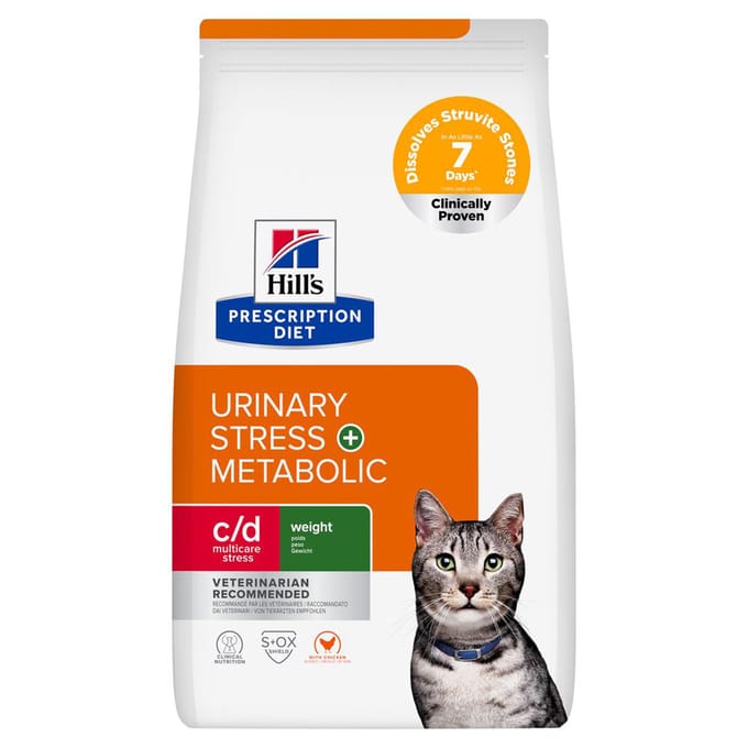 2x11kg c/d Urinary Stress+Metabolic Hill's Prescription Diet Kattenvoer
